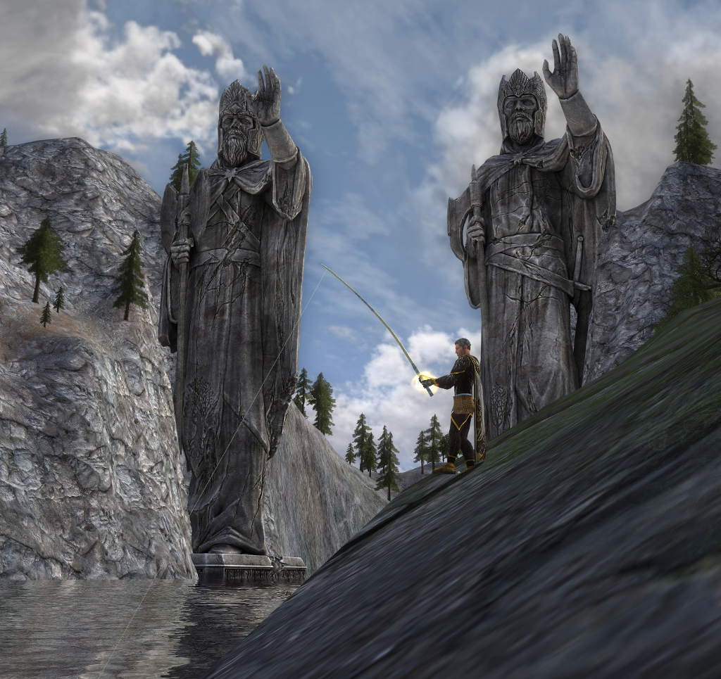 Helting Fishing at the Argonath